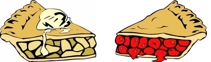 680x200 Pie Slice Clipart