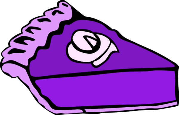 600x386 Pie Clipart Purple