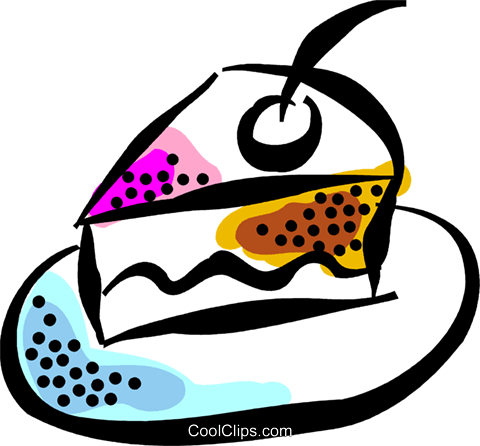 480x446 Piece Of Cake Royalty Free Vector Clip Art Illustration Vc070098