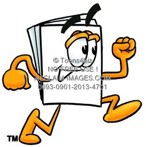 299x300 Piece Of Paper Running Clipart Amp Stock Photography Acclaim Images