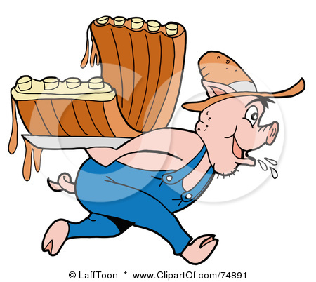 450x402 Humorous Cartoon Of A Proud Pig Carrying Monstrous Award Winning