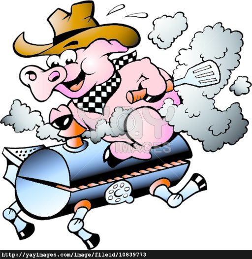 512x526 Pig Riding On A Bbq Barrel Clipart Panda
