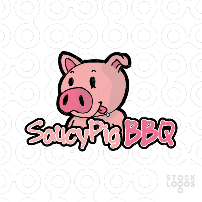 400x400 Exclusive Customizable Logo For Sale Saucy Pig Bbq