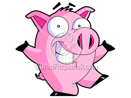 432x324 Cartoon Pig Clipart Character Royalty Free Pig Picture Licencing.
