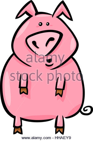 300x452 Character Of Pink Pig Cartoon Stock Vector Art Amp Illustration
