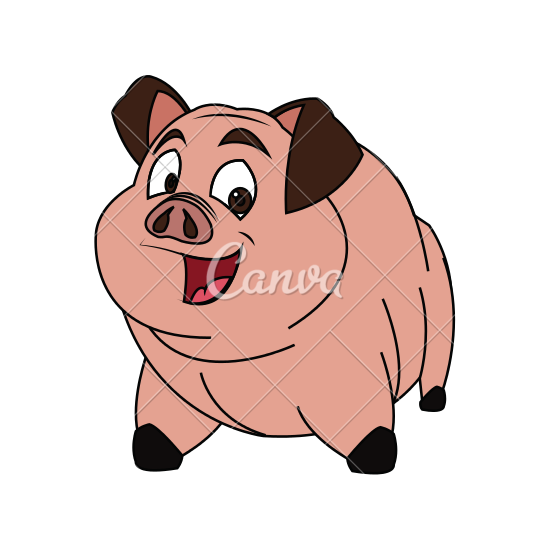 550x550 Pig Cartoon