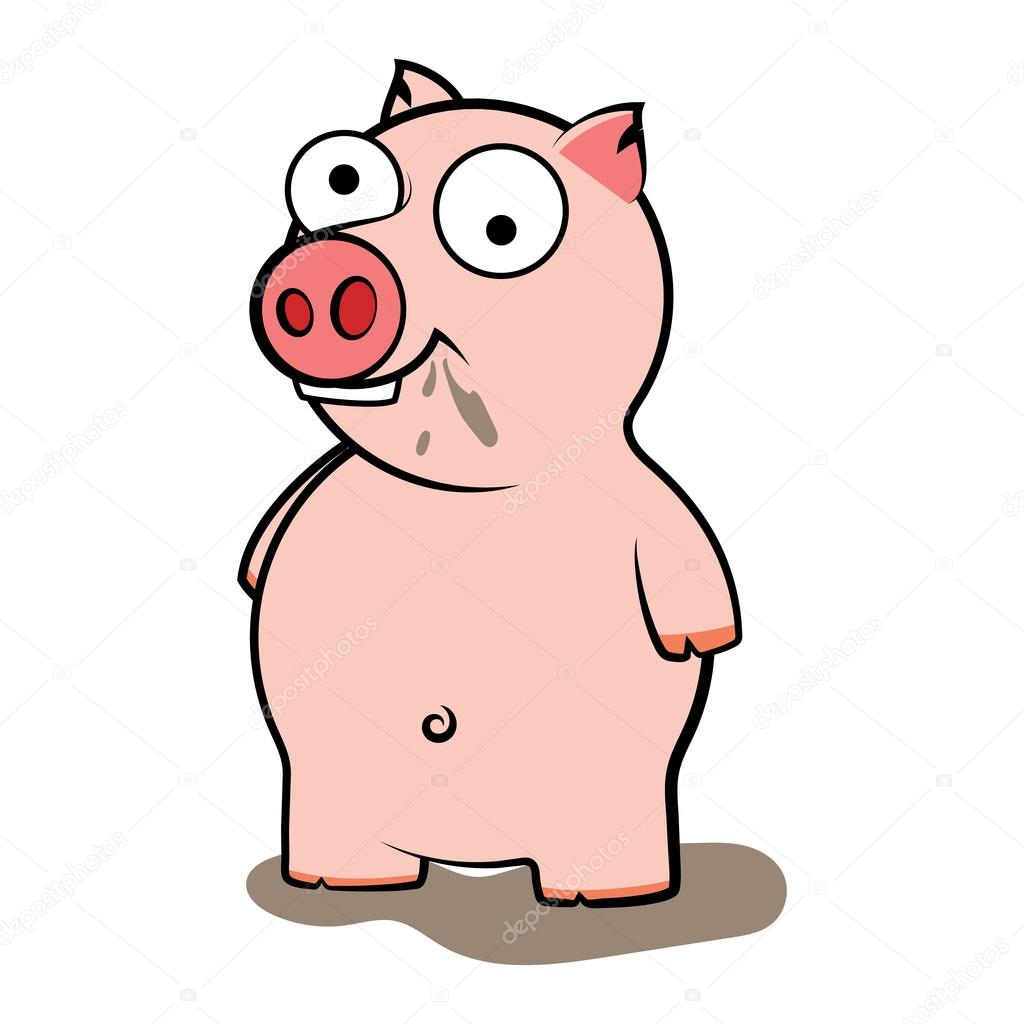 1024x1024 Dirty Pig Cartoon Stock Vector Zrestudiorus