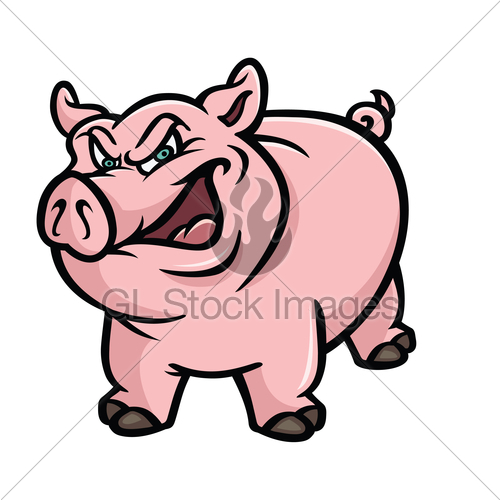 500x500 Cartoon Pig Clipart