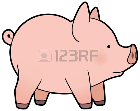 450x358 Cute Cartoon Vector Little Pig Royalty Free Cliparts, Vectors,