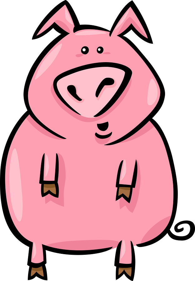 625x900 Pig Cartoon