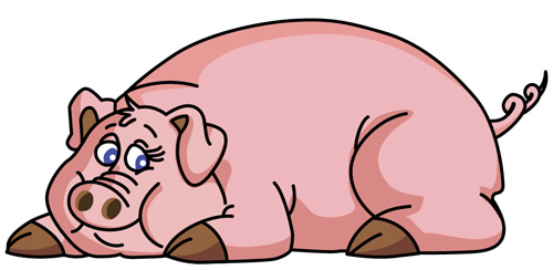 500x244 Pig Cartoons