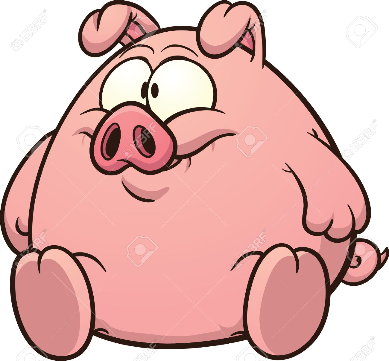1300x1208 Pig Clip Art Free Download Clipart