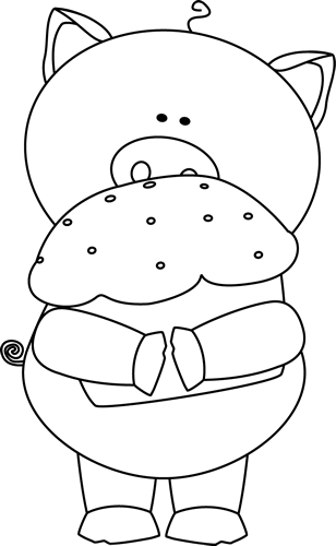 308x500 Pig Clip Art