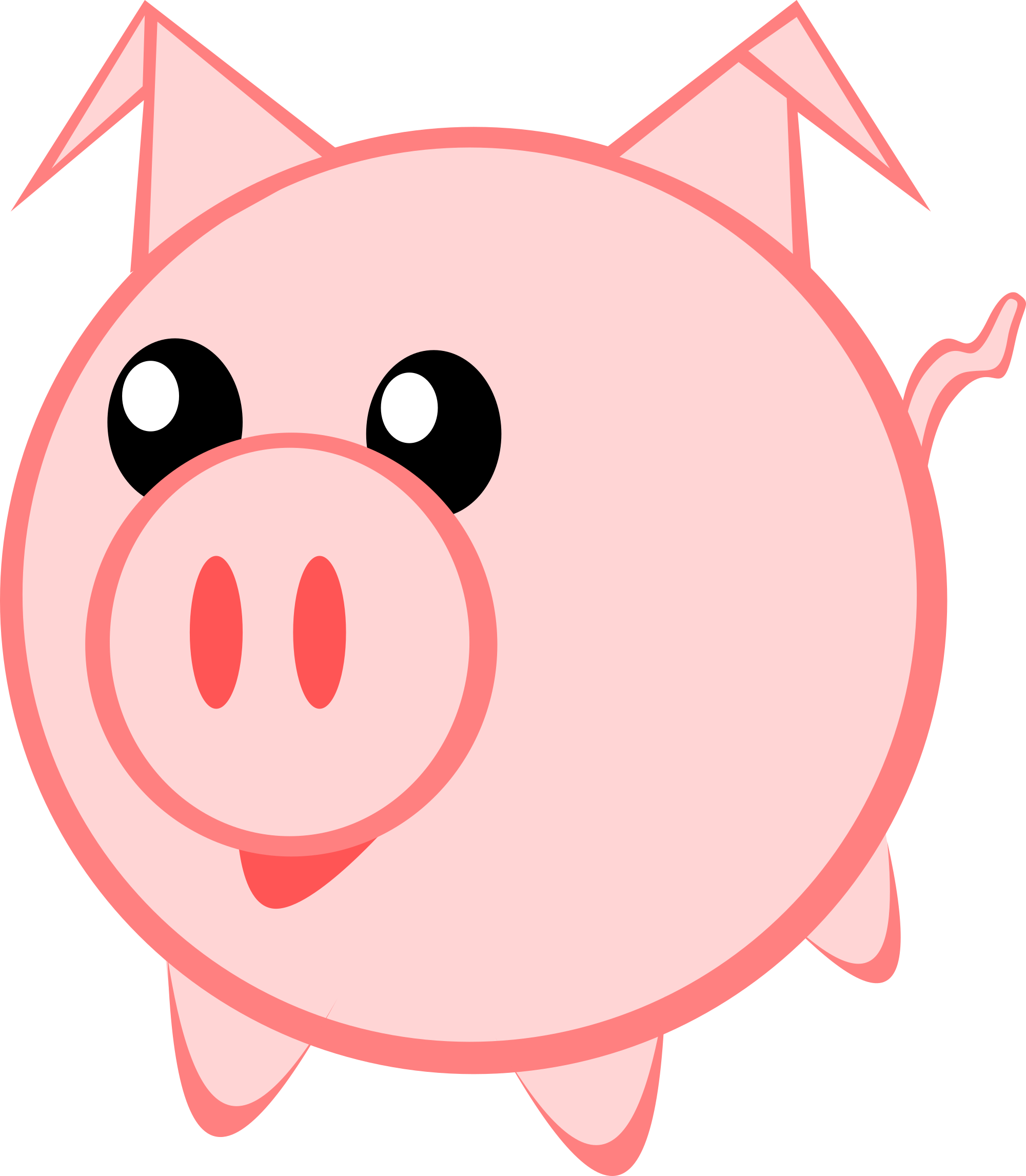 2000x2292 Face Pig Clipart Pig Animal Clip Art Downloadclipart Org