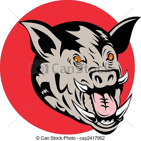 450x450 Hog Head Clip Art Clipart