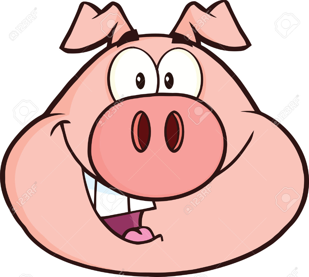 1300x1168 Pork Clipart Pig Head
