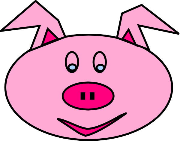600x469 Pig Face Clipart