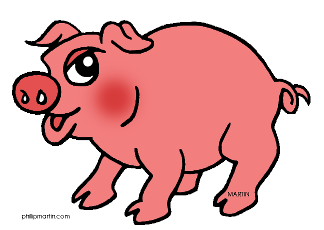 648x459 Pig Clipart Red