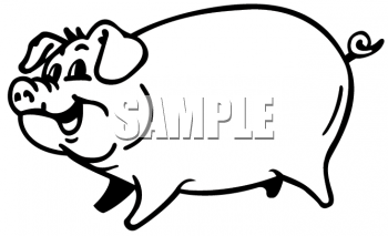 350x213 Royalty Free Pig Clip Art, Farm Animal Clipart