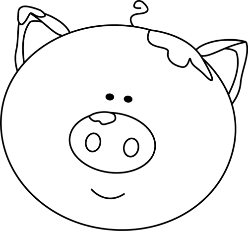 500x466 Pig In Mud Clipart