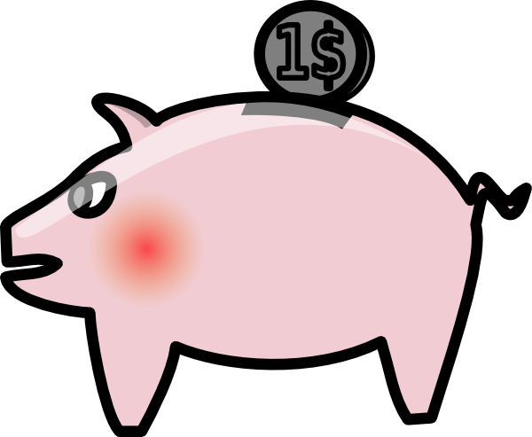 600x493 Piggybank Clip Art Free Vector 4vector