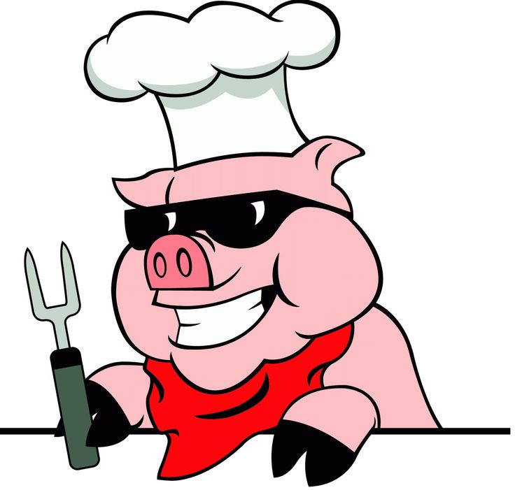 736x701 Pig Roast Clipart