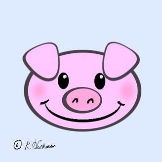 328x328 Drawn Pig Face