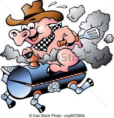 236x243 Hog Roast Clip Art