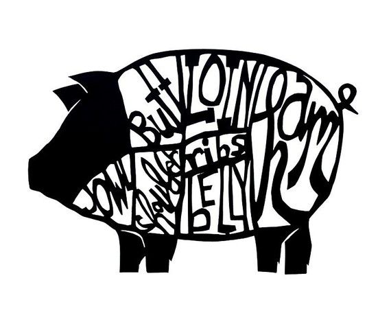 570x456 32 Best Pig Butcher Chart Images Pig Stuff, Design