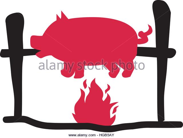 640x483 Pig Roast Stock Vector Images