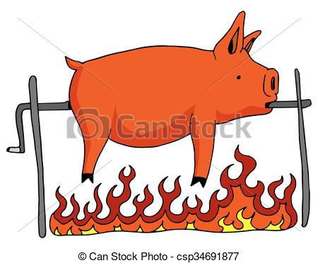 450x372 Pork Clipart Roasted Pig