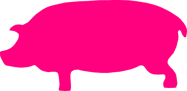 600x293 Pig Pink Png, Svg Clip Art For Web