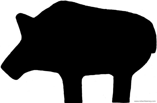640x420 Pig Silhouette Clipart