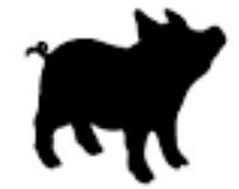 340x270 Pig Silhouette Etsy