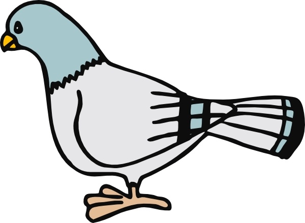600x439 Pigeon Clip Art Free Vector In Open Office Drawing Svg ( Svg