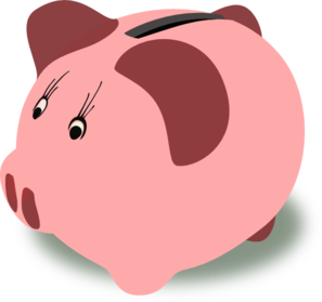 297x279 Piggy Bank Clip Art
