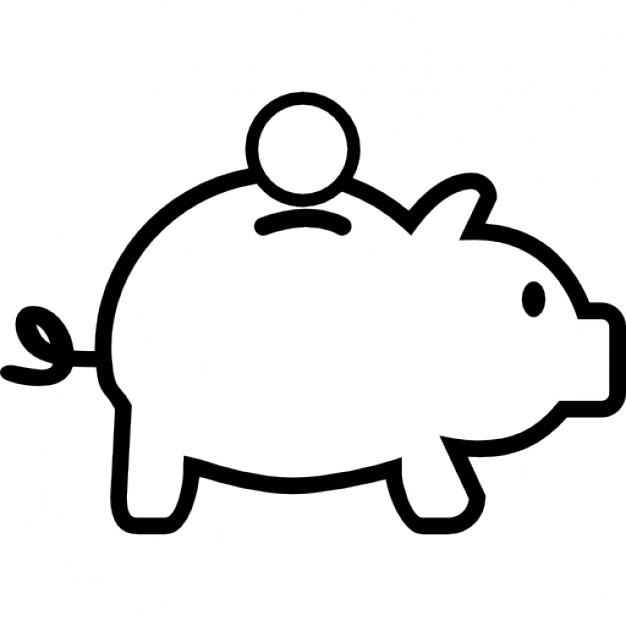 Piggy Bank Clipart Black And White | Free download on ClipArtMag