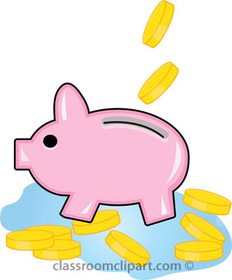 332x400 No Money Money Clipart Piggy Bank With Coins