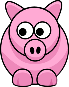 240x300 Piggy Clip Art