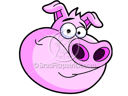 432x324 A Wild Hog Head Clipart Illustration (Pic)