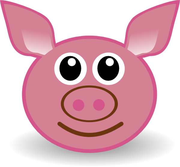 600x557 Pig Face Clip Art