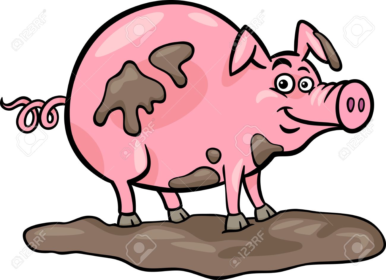 1300x944 Mud Clipart Farm Pig