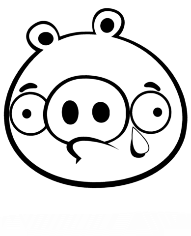389x480 Crying Minion Pig Coloring Page Free Printable Coloring Pages