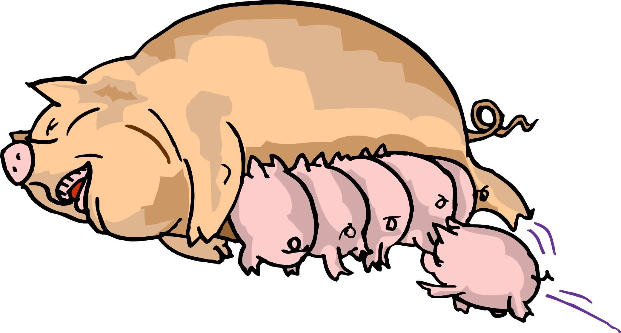 Pigs In Mud Cartoon | Free download on ClipArtMag