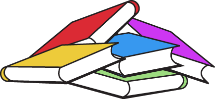 433x200 Book Pile Clip Art