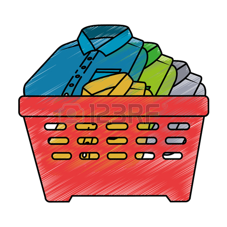 450x450 Pile Of Folded Clothes Vector Illustration Design Royalty Free