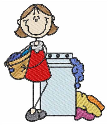 346x400 Woman Washing Clothes Clipart