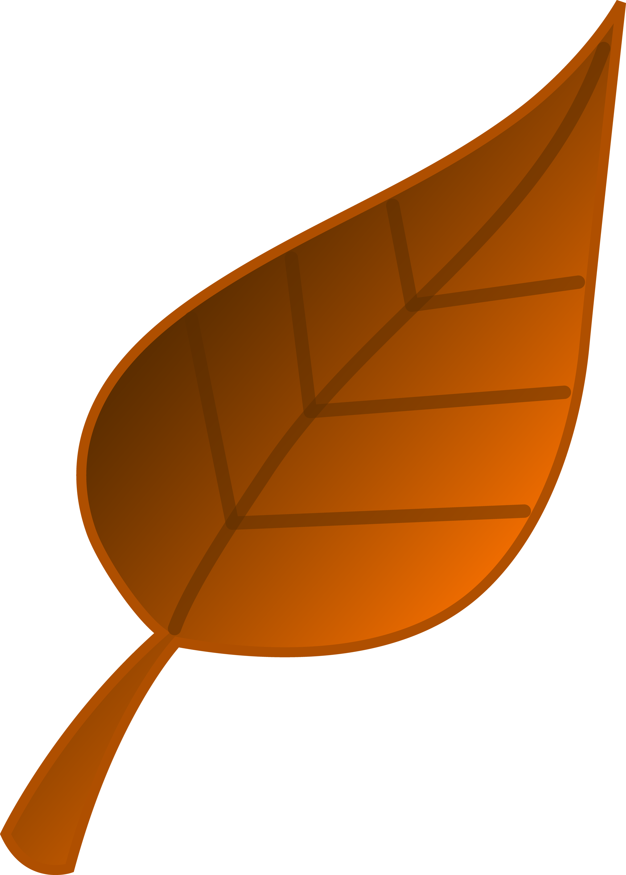 2504x3500 Brown Autumn Leaf Vector Art