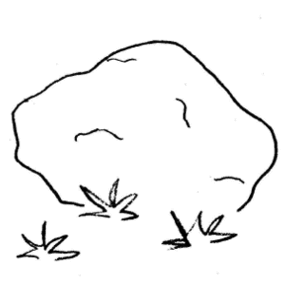 285x285 Rock In Black And White Clip Art Clipart Download