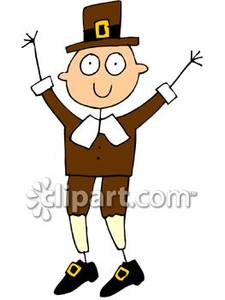 225x300 Stick Figure Of A Pilgrim Royalty Free Clipart Picture